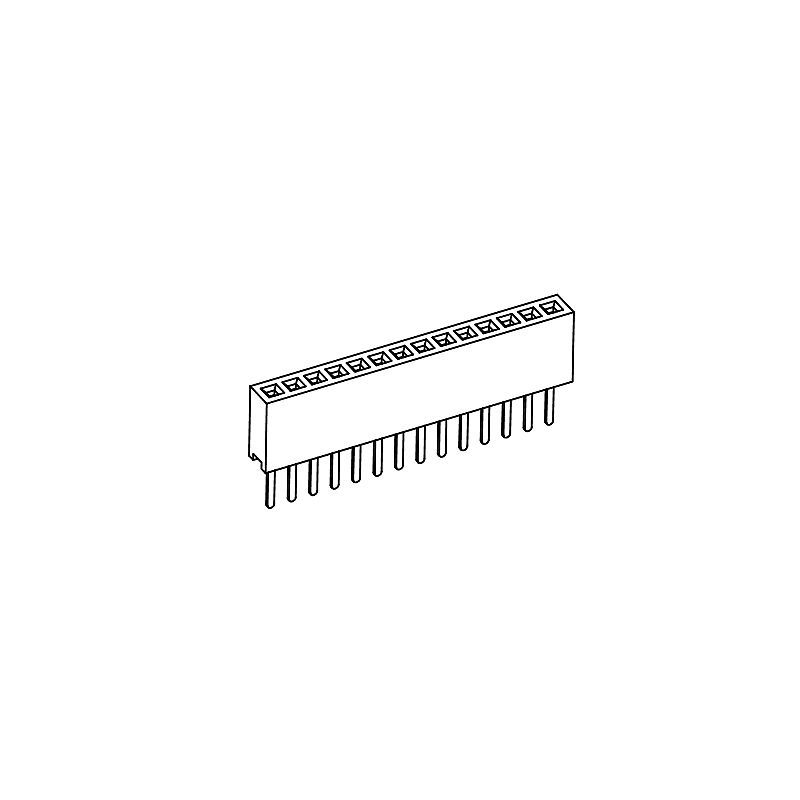 排母PH1.27*H4.3mm 單排180度系列